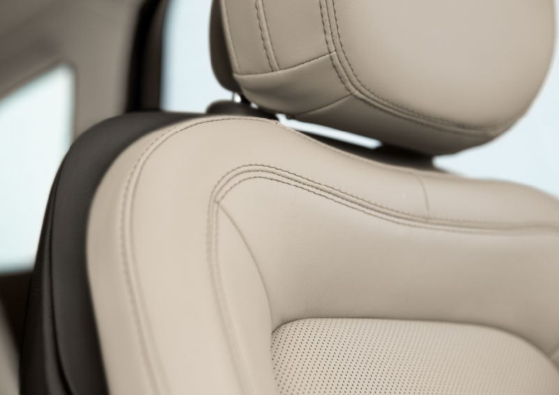 Fine craftsmanship is shown through a detailed image of front-seat stitching. | Mark Ficken Lincoln in Charlotte NC